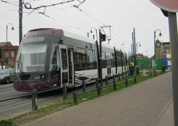 One of the trams
