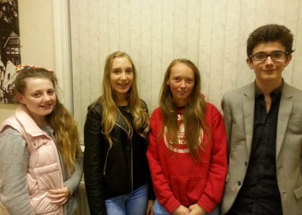 Members of St Annes Youth Council, from left: Zara Harris, Rosalie Rothwell, Laura Harrison and Cameron Hardie