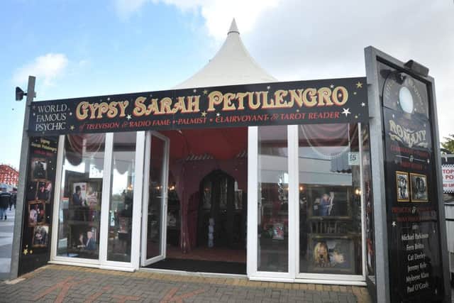 Well-known psychic Sarah Petulengro, who has a booth on the Pleasure Beach.