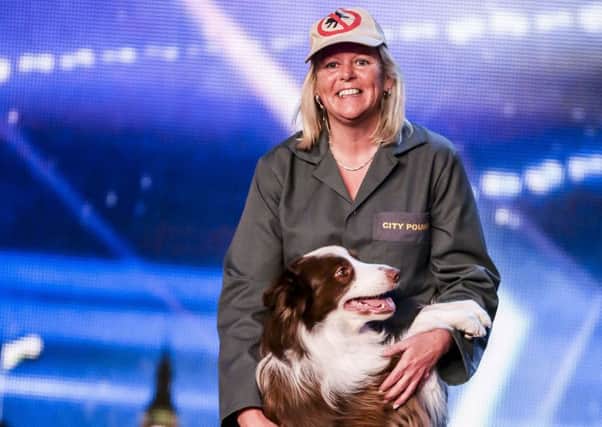 Jules and Matisse during the show