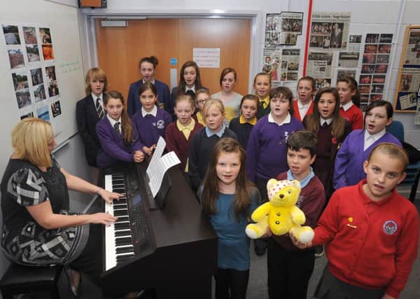 The Blackpool Music Service Youth Choir which took part in 2012s Children In Need