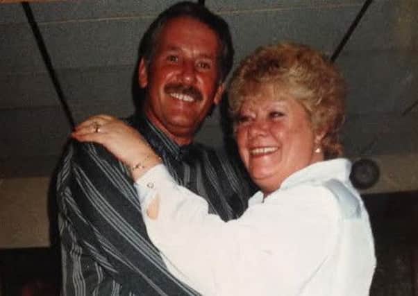 Geoff Schofield with his wife Mary during happier times