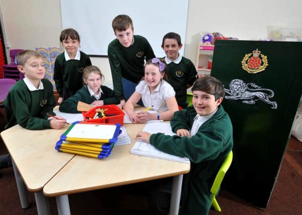 Weeton Primary School children will be taught in Army training facilities for around three weeks while repair work is carried out at their school