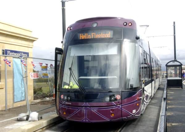 The launch of trams to Fleetwood