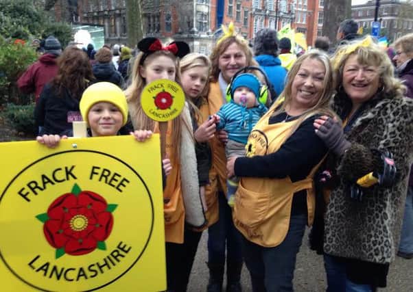 Lancashire Nanas Against Fracking at the London Climate Change march