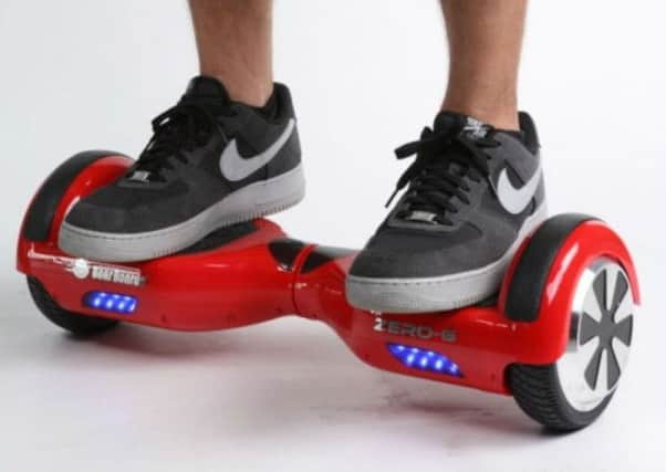 Hoverboard warning
