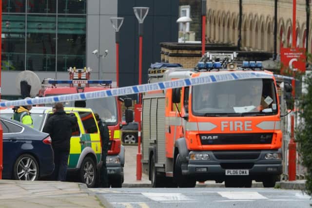 Preston Train Station has been closed due to a 'suspicious device going off' in Fishergate shopping centre. Bomb disposal squads have entered the Fishergate Shopping Centre after hundreds of shoppers were evacuated due to a 'suspicious device going off'. Police say there are currently no further details about the nature of the device, which appears to have gone off causing no real damage and no injuries. 17 December 2015.