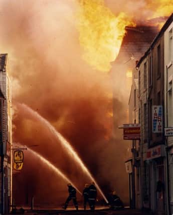 Foxhall Market Fire, South Shore, Blackpool
Dated 16/09/1995