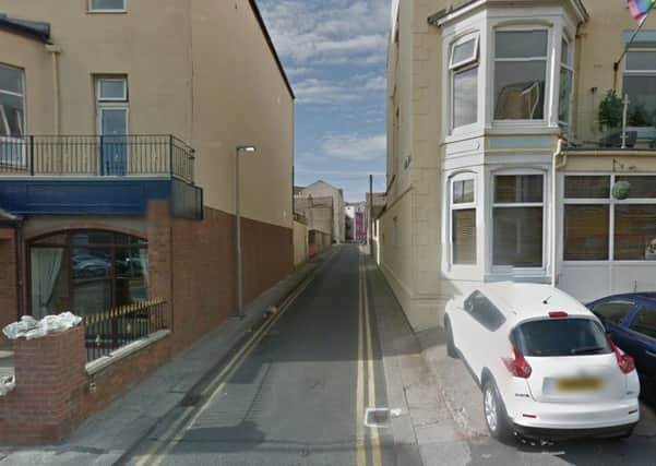 The alleyway off Cocker Street and Dickson Road, North Shore, where Mark Barton was found