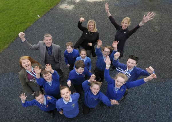 Staff and pupils at Layton Primary School are celebrating after being praised by the government