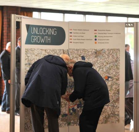 The public event to showcase plans for Preston Western Distributor and east west link roads held at Preston Grasshoppers