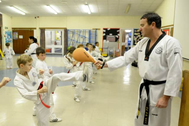 Stanah Primary School pupils take part in taekwondo classes before school