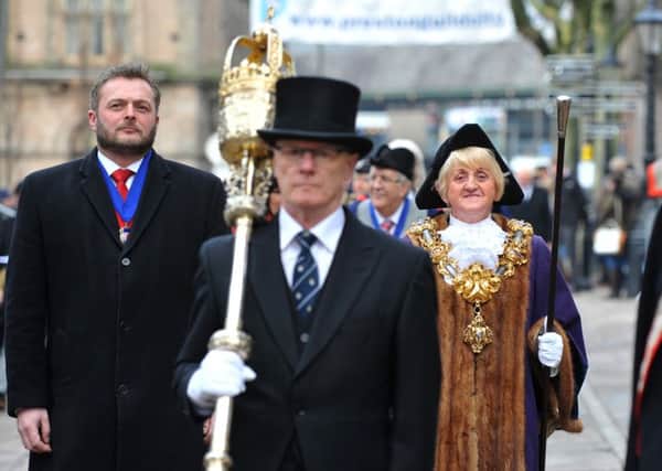 Photo Neil Cross
The North & Western Lancashire Chamber of Commerce procession to Preston Minster
Norman Tenray with the Mayor of Preston