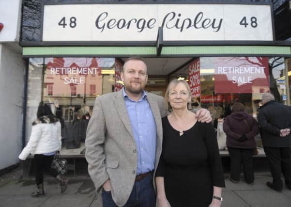Kevin Draper and Jean Draper are closing the George Ripley store in Lytham