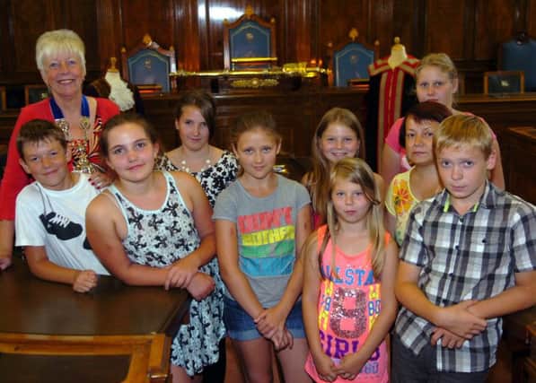 Children from Chernobyl visit the Mayor of Preston, Coun Bobby Cartwright