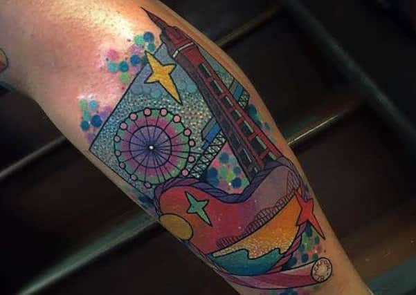 Beccy Rimmer's Blackpool tattoo
