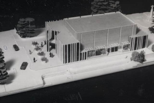 Model of the proposed new Ashton Theatre in 1980