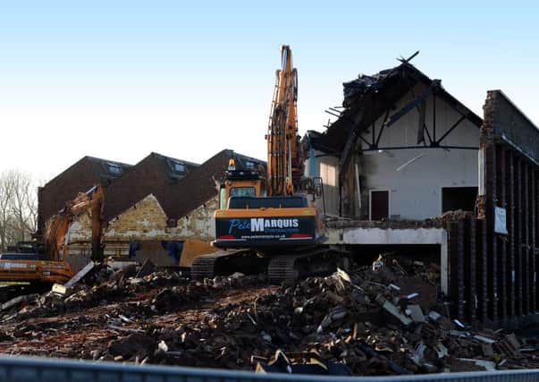 Demolition of the old TVR buildings, Bristol Avenue, Bispham.