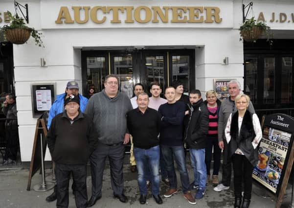 Regulars at the Auctioneer are appealing to Wetherspoons not to sell