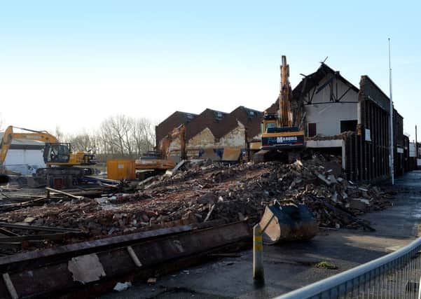 Demolition of the old TVR buildings, Bristol Avenue, Bispham.
