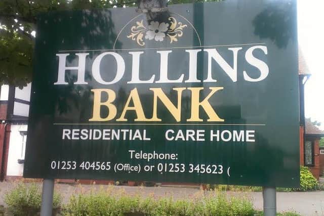 The Hollins Bank Care Home, on Lytham Road