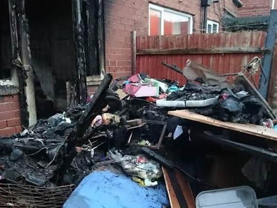 The family of nine, including seven children, lost virtually everything in the blaze, including a pet dog