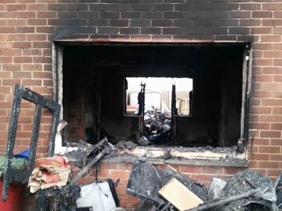 Neighbours described the windows 'blowing out' during the ferocious blaze