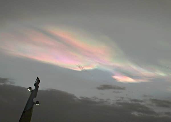 Nacreous clouds above Blackpool (Pic: Louise Coyne)