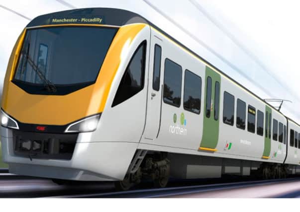 An artists impression of the Civity UK EMU trains whihc could be running on Fylde tracks under the Arriva franchise