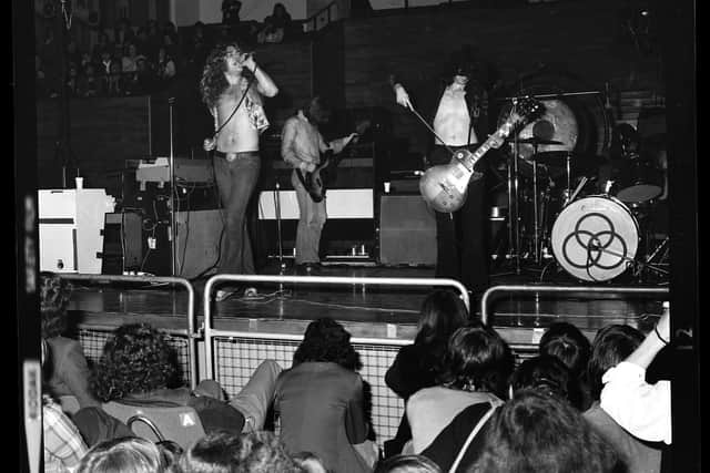 Led Zeppelin play the Guild Hall in Preston in January 1973