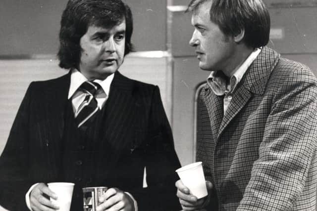 Rodney Bewes (left) as Bob and James Bolam as Terry as The Likely Lads in 1972.