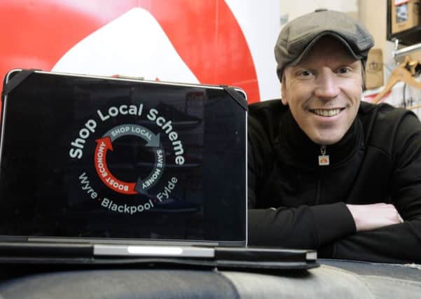 Paul Haslam from Northern Rags has launched a shop local scheme which is proving popular with businesses and customers.
