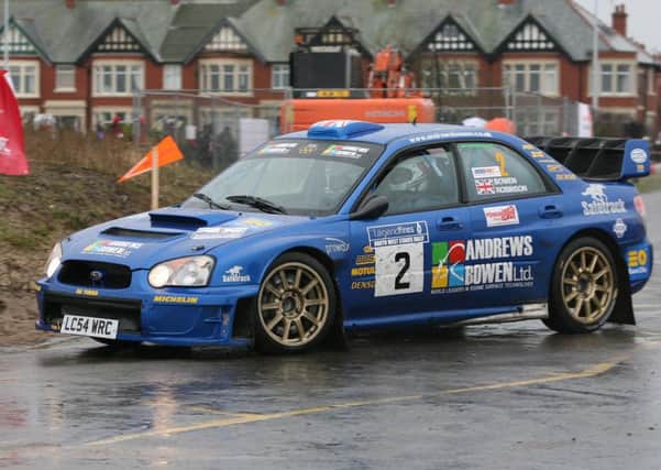 Rally winner Simon Bowen from Hambleton