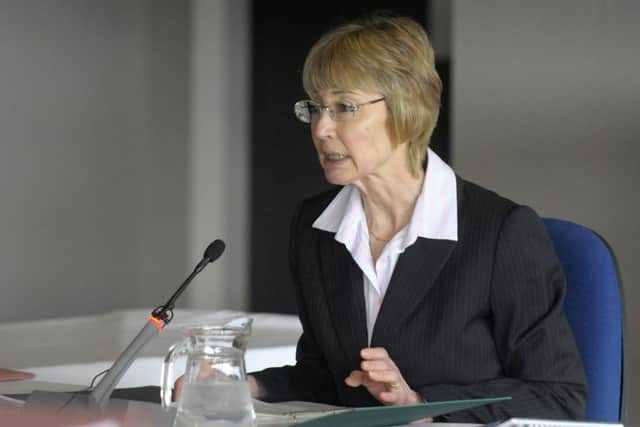 Fracking public enquiry at Blackpool Football Club.  Pictured is Wendy McKay.