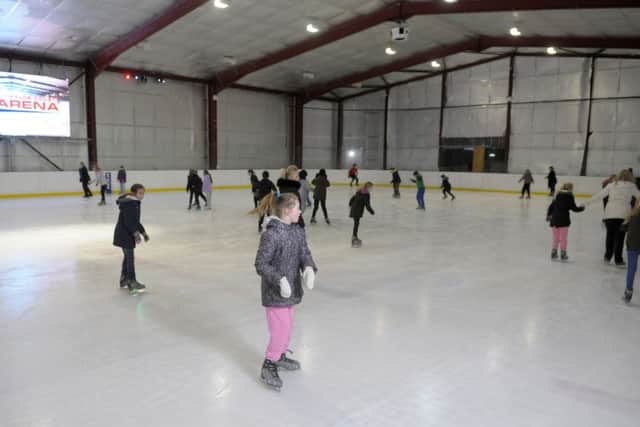 Northfold Primary School pupils take part in skating lessons at Fylde Coast Ice Arena
