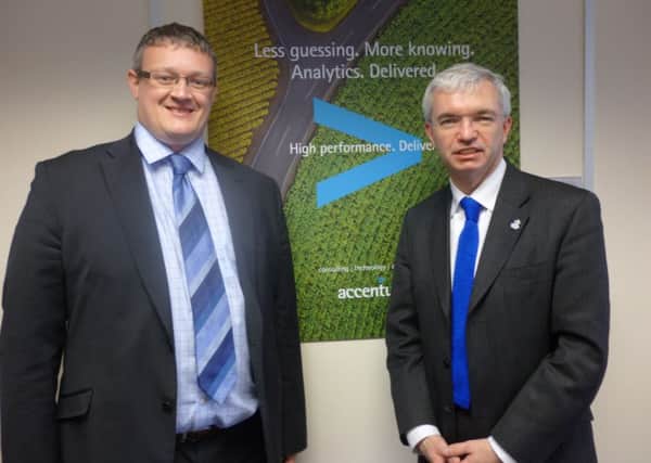 Mark Menzies and Andrew Roberton of Accenture at Warton