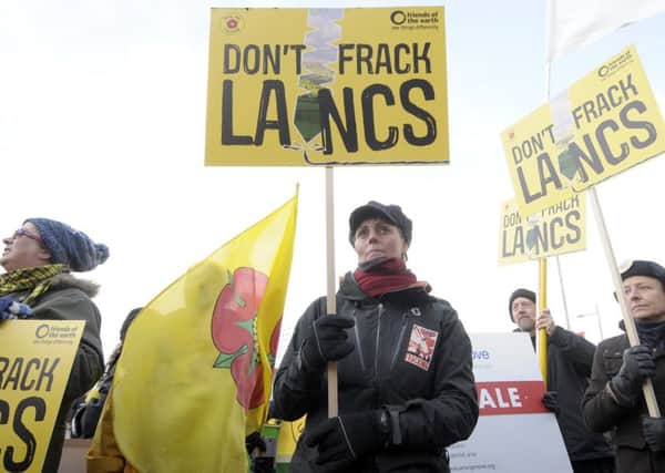 Anti-fracking protesters