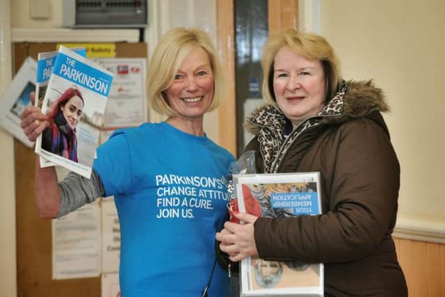 Parkinsons UK North West volunteer, Sue Newsham and Stella Rawnsley