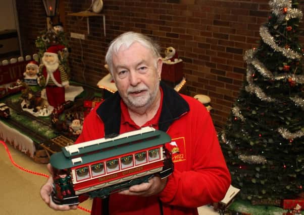 G-Wizz's Allan Judd with a Festive Santa Express display at last year's event