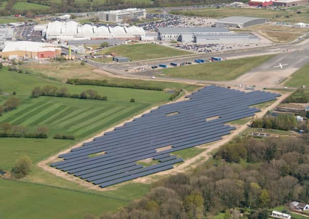 Solar farm at BAE Samlesbury