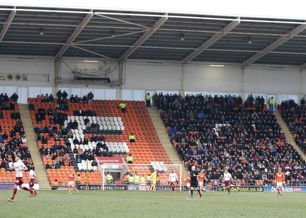 Spot the away end. Bradford fans appeared to outnumber Pool on Saturday