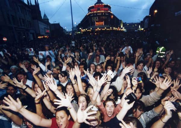 The crowd gave an ecstatic reception to 1995s Switch On stars, The Bee Gees