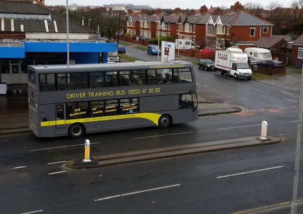 Blackpool Transport bus Squires Gate Lane, Weds 2/3/16 - 10am
