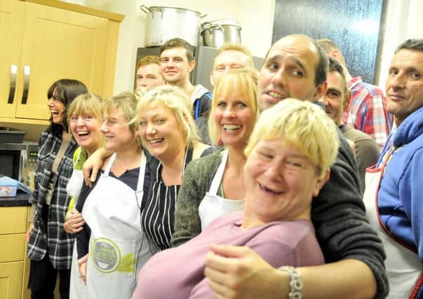 Some of the volunteers at the Amazing Graze Soup Kitchen, Blackpool