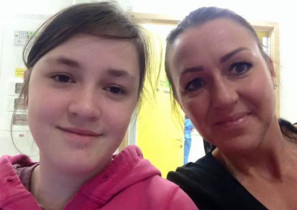 Penny Fawcett and her mum Abigail.