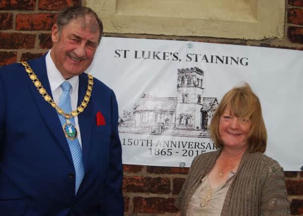 Councillor Keith Shuck with Ann Griffiths