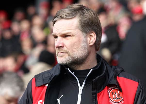 Fleetwood Town manager Steven Pressley. Photographer Rich Linley/CameraSport