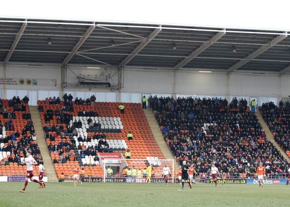 There were as many Bradford fans as Blackpool at the last home game