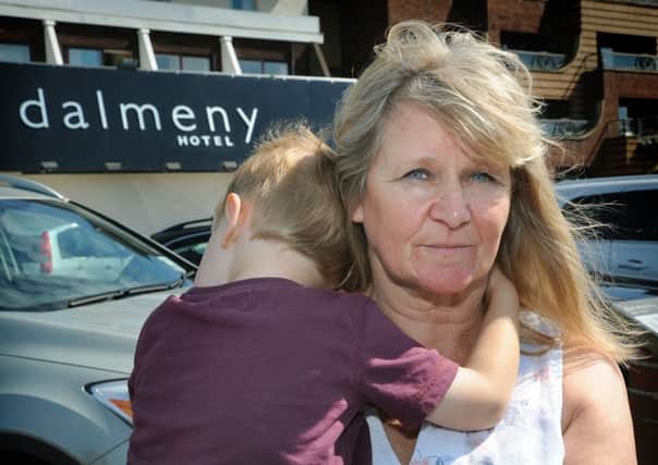 Carole Greenwood, who was at the Dalmeny Hotel in St Annes with her grandson Riley when the incident happened