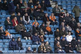 Blackpool fans at Millwall recently